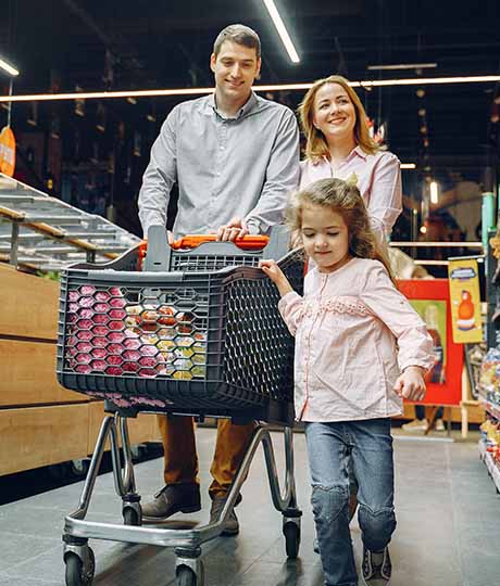 Supermarket shoppers