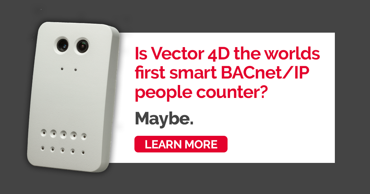 Is Vector 4D the worlds first smart BACnet/IP people counter? Maybe.